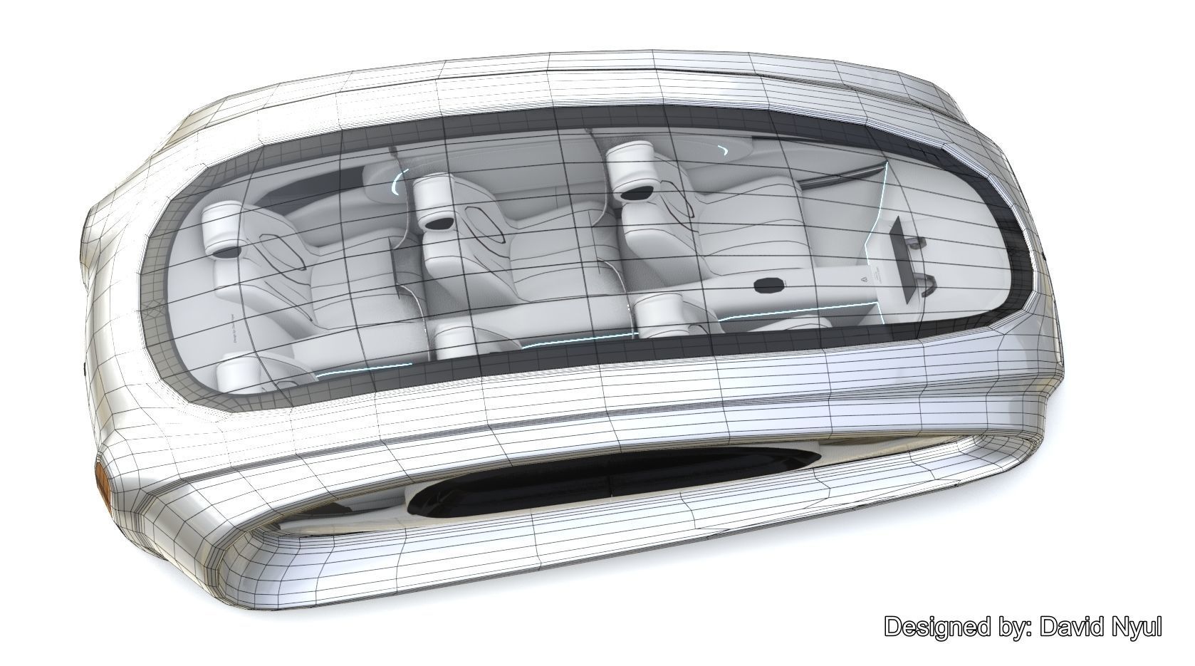Affekta Futurex Sci-Fi  BEST DESIGN Future Concept Cyberpunk Car 3D model_20