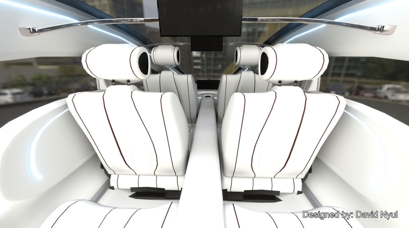 Affekta Futurex Sci-Fi  BEST DESIGN Future Concept Cyberpunk Car 3D model_12