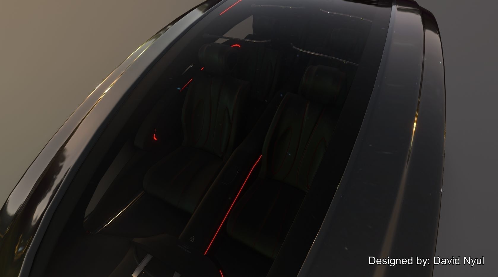 Affekta Futurex Sci-Fi  BEST DESIGN Future Concept Cyberpunk Car 3D model_8