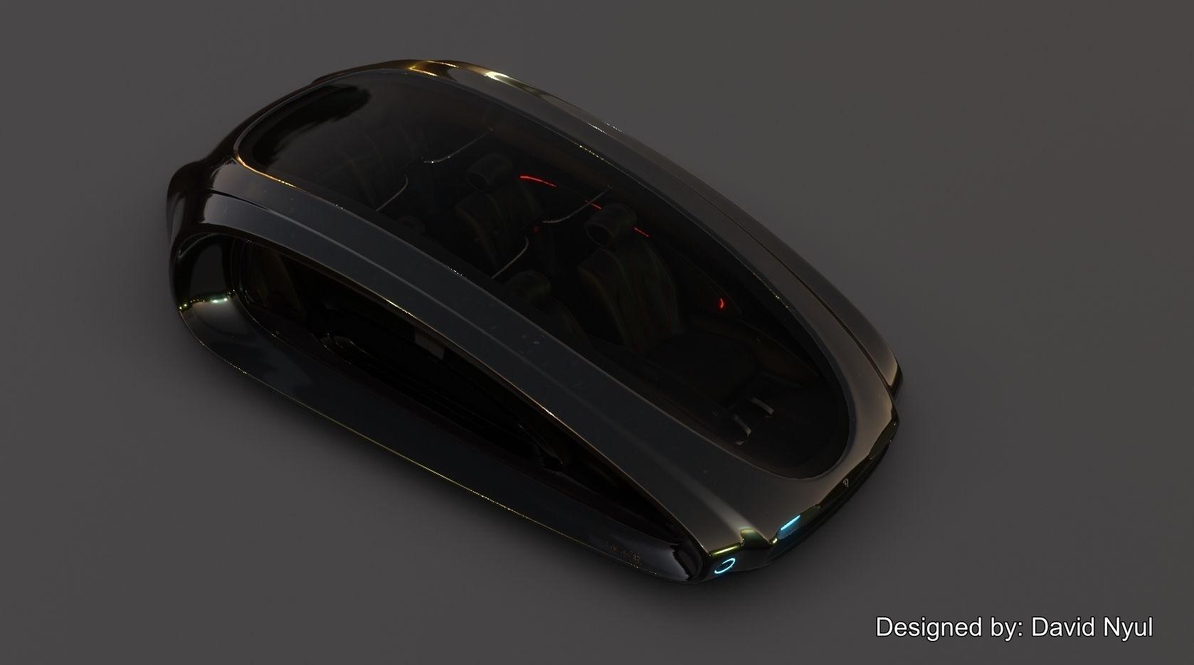 Affekta Futurex Sci-Fi  BEST DESIGN Future Concept Cyberpunk Car 3D model_10