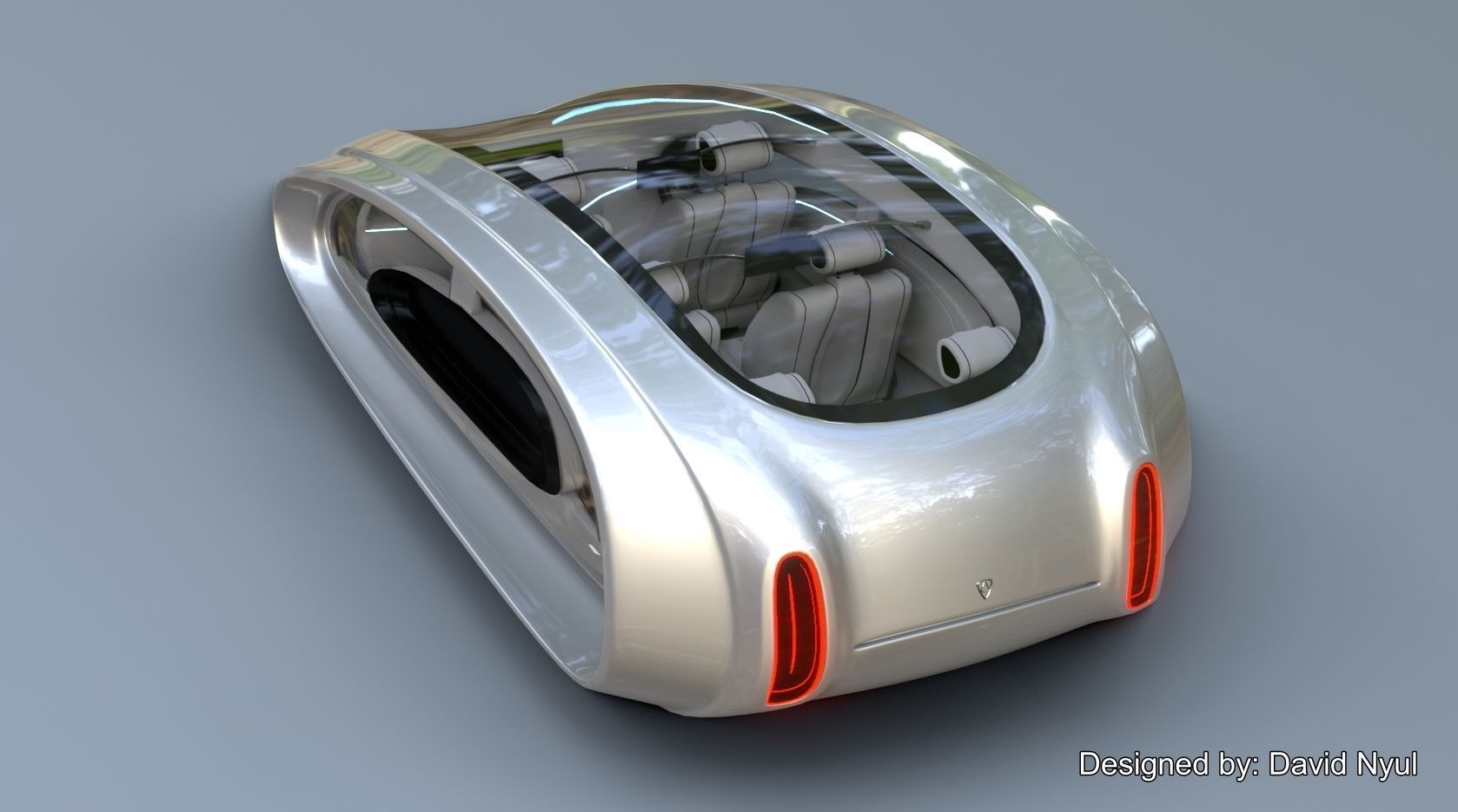 Affekta Futurex Sci-Fi  BEST DESIGN Future Concept Cyberpunk Car 3D model_6