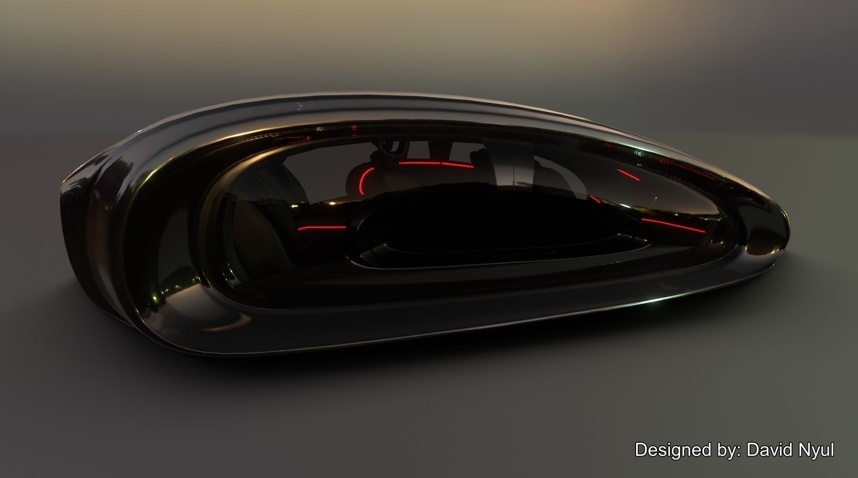 Affekta Futurex Sci-Fi  BEST DESIGN Future Concept Cyberpunk Car 3D model_3