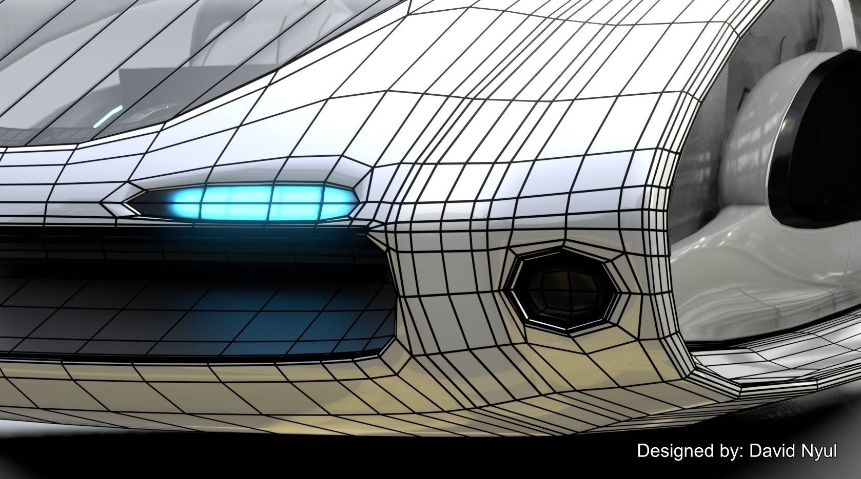 Affekta Futurex Sci-Fi  BEST DESIGN Future Concept Cyberpunk Car 3D model_23