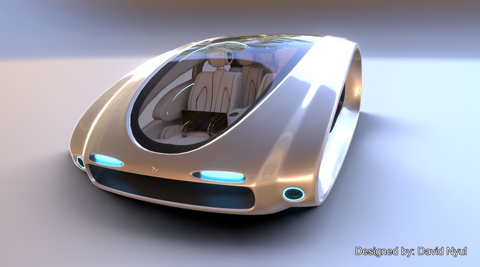 Affekta Futurex Sci-Fi  BEST DESIGN Future Concept Cyberpunk Car 3D model_15