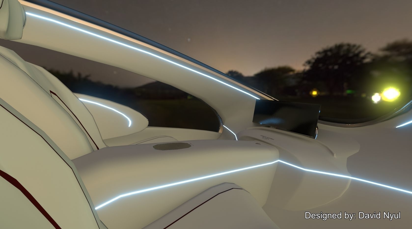 Affekta Futurex Sci-Fi  BEST DESIGN Future Concept Cyberpunk Car 3D model_9