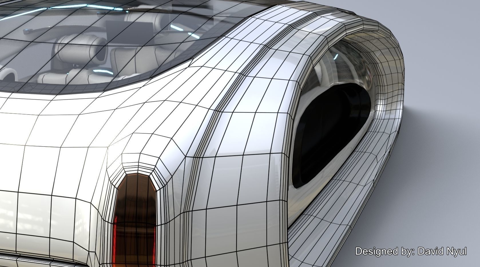 Affekta Futurex Sci-Fi  BEST DESIGN Future Concept Cyberpunk Car 3D model_21