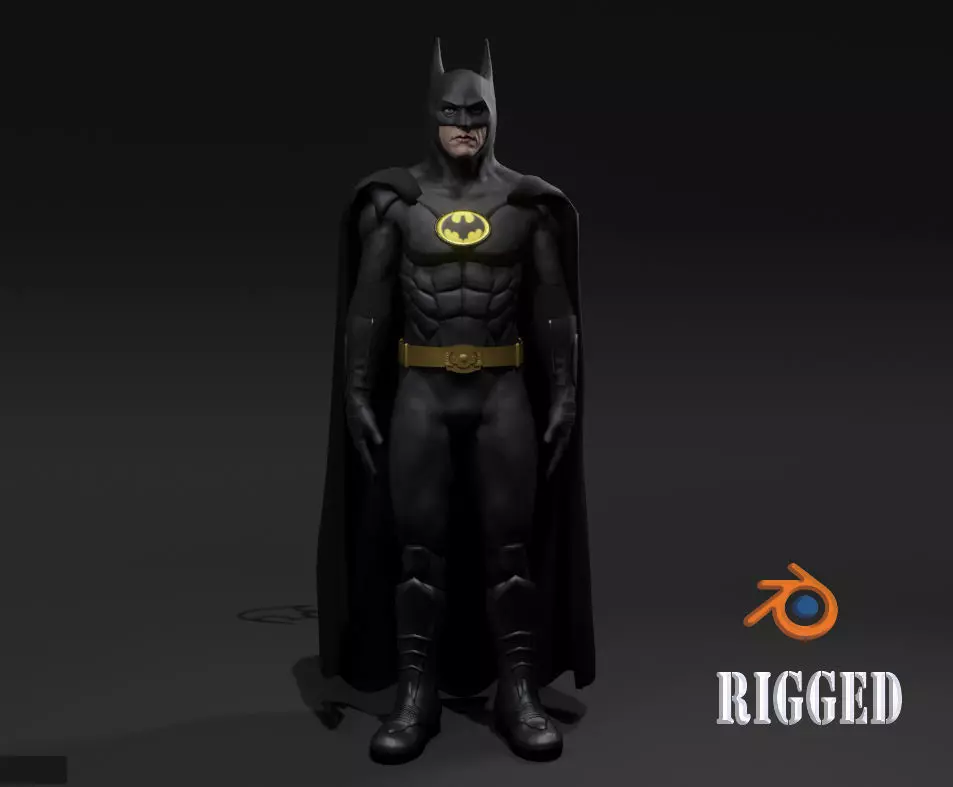 Batman 1989 v2 Low-poly 3D model