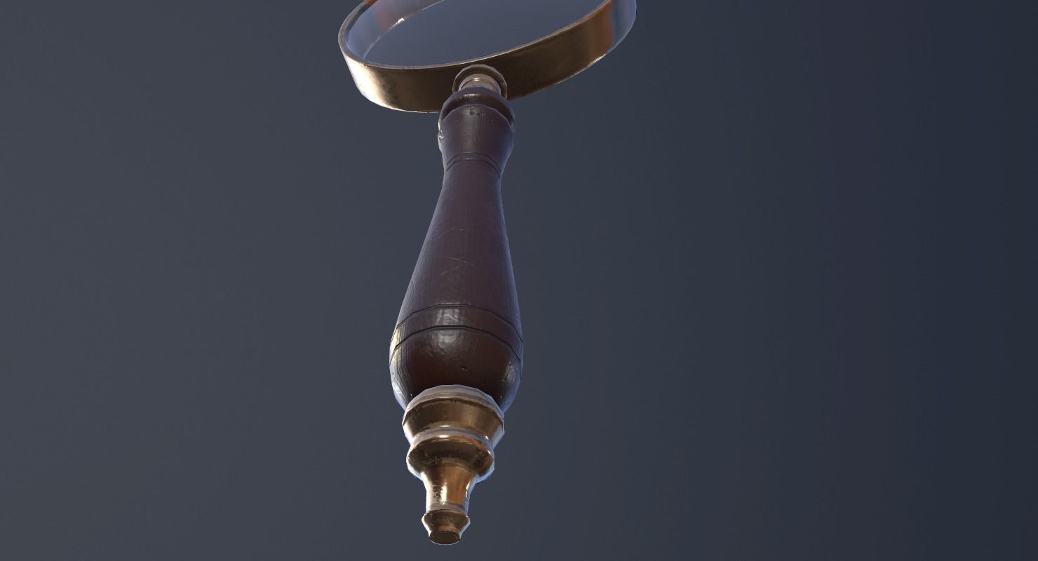 Magnifying Glass - PBR Game Ready Low-poly 3D model_12