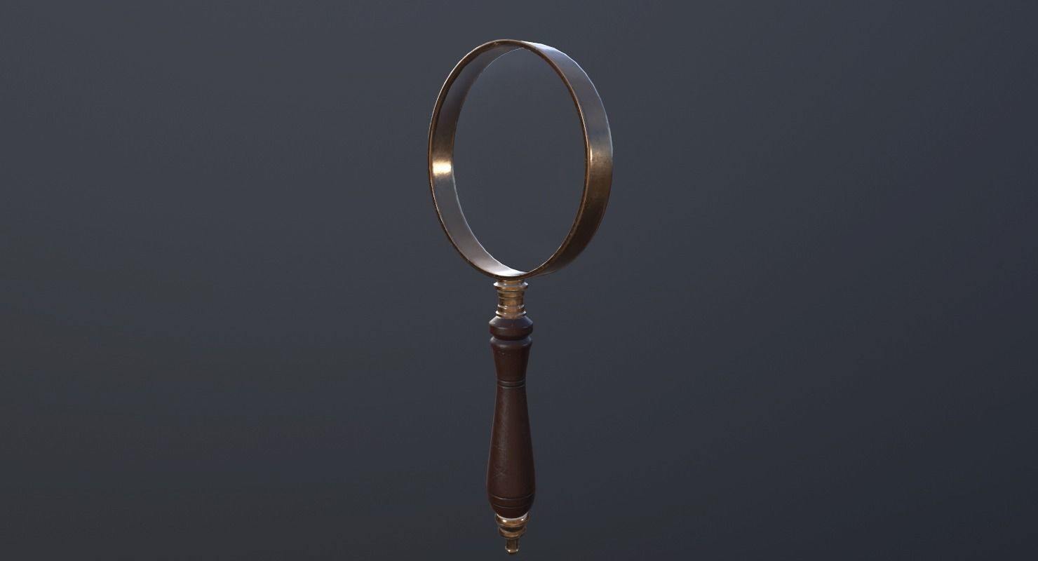 Magnifying Glass - PBR Game Ready Low-poly 3D model_4