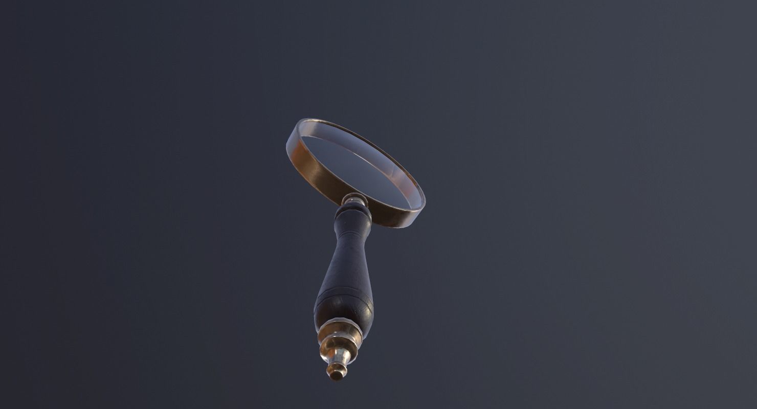 Magnifying Glass - PBR Game Ready Low-poly 3D model_9