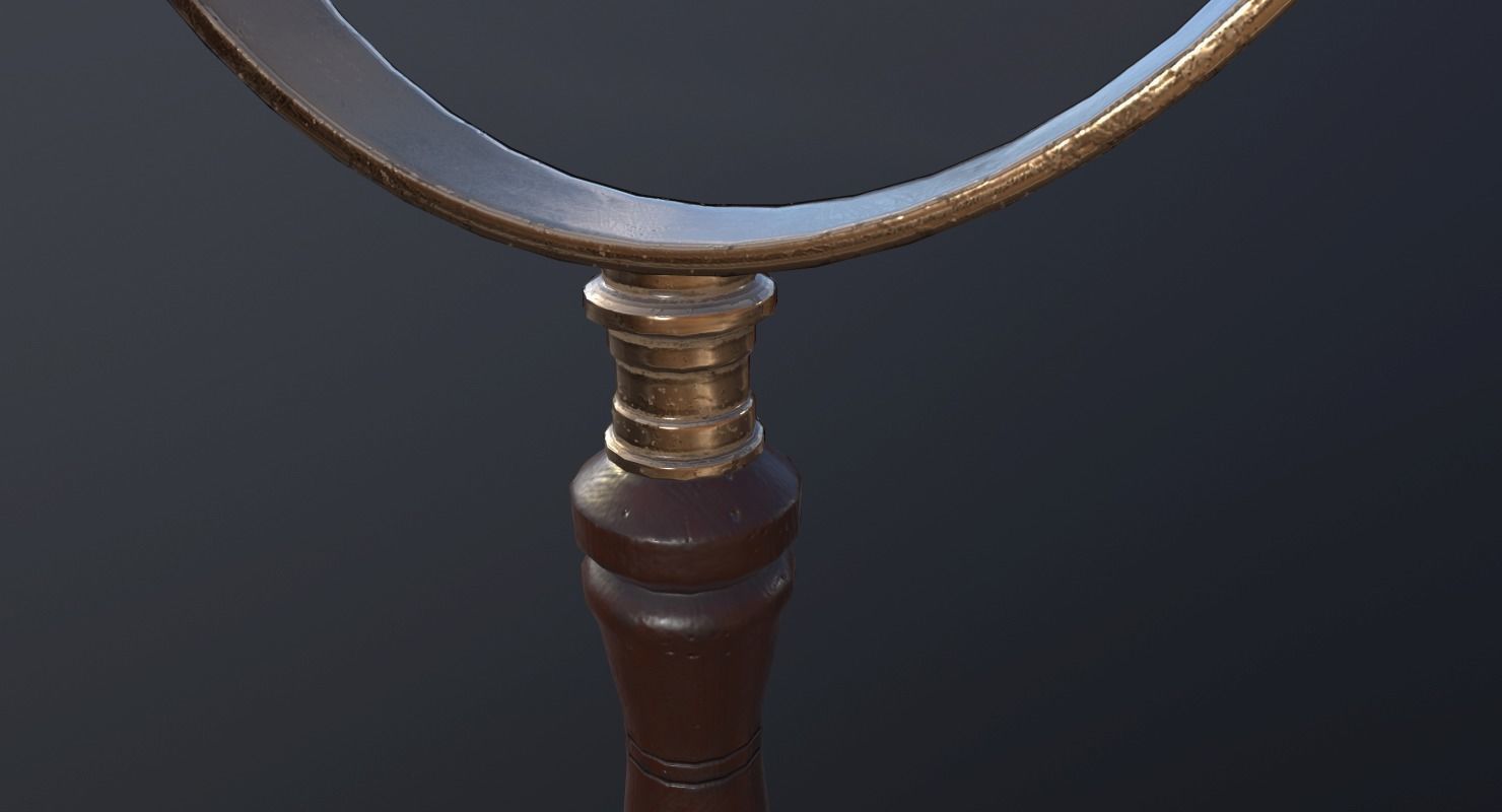 Magnifying Glass - PBR Game Ready Low-poly 3D model_11