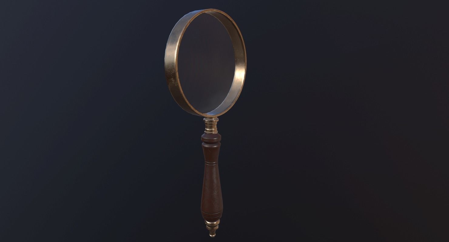 Magnifying Glass - PBR Game Ready Low-poly 3D model_14