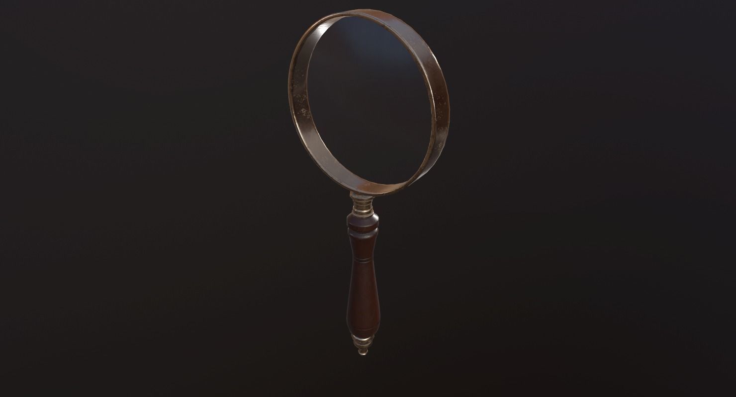 Magnifying Glass - PBR Game Ready Low-poly 3D model_2