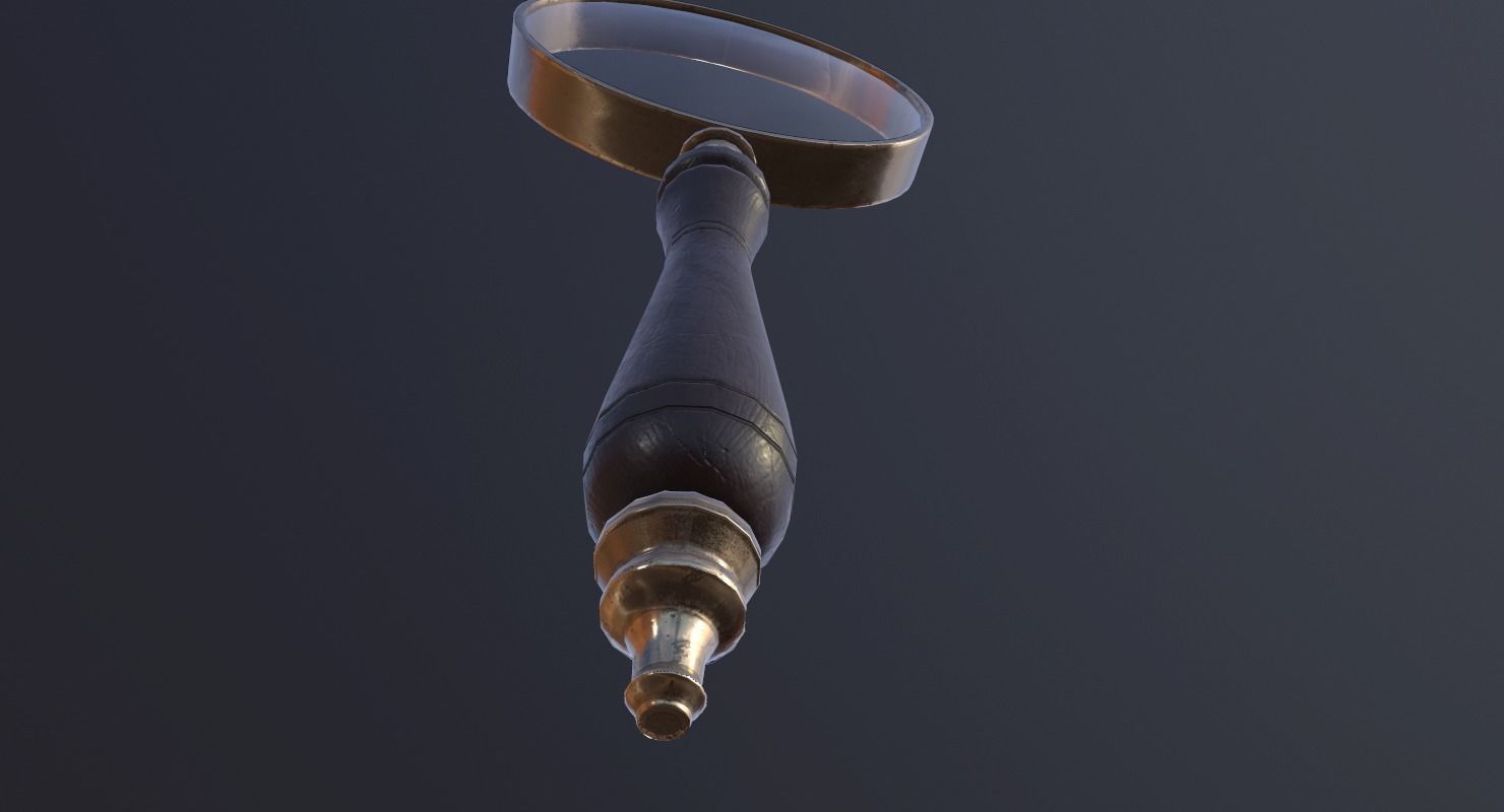 Magnifying Glass - PBR Game Ready Low-poly 3D model_13