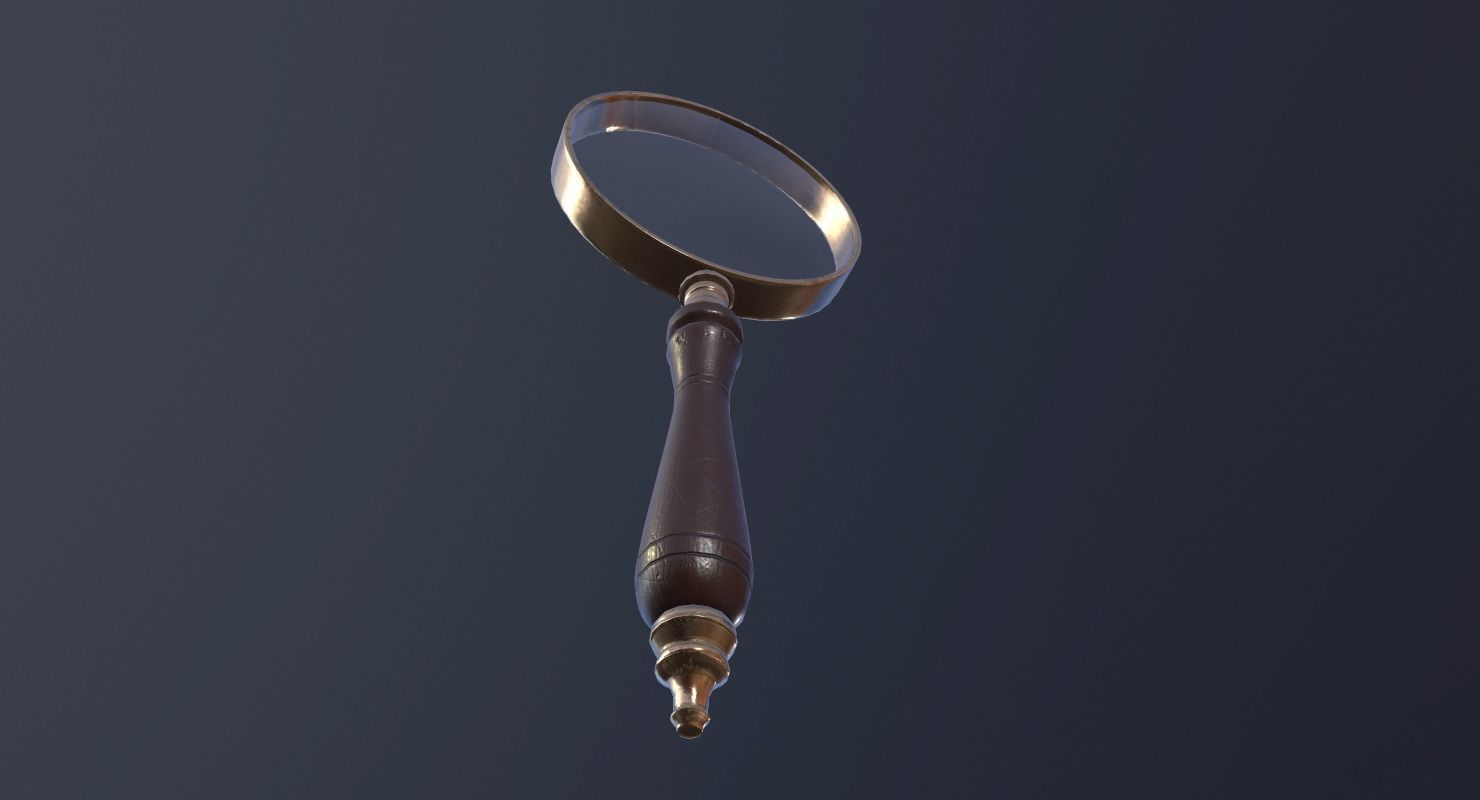 Magnifying Glass - PBR Game Ready Low-poly 3D model_5