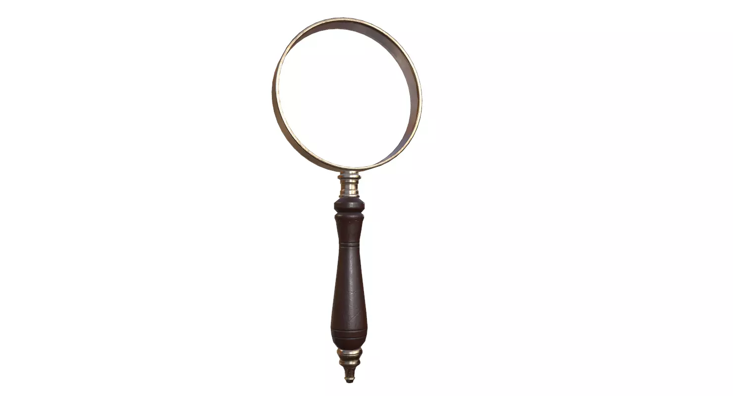 Magnifying Glass - PBR Game Ready Low-poly 3D model_0