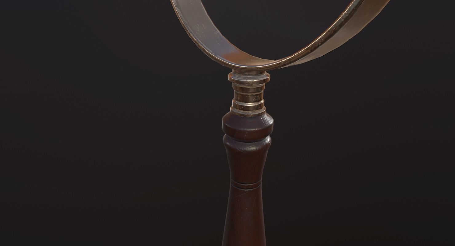 Magnifying Glass - PBR Game Ready Low-poly 3D model_8