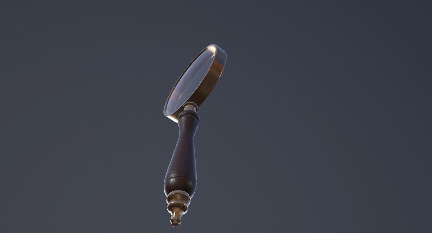 Magnifying Glass - PBR Game Ready Low-poly 3D model_6