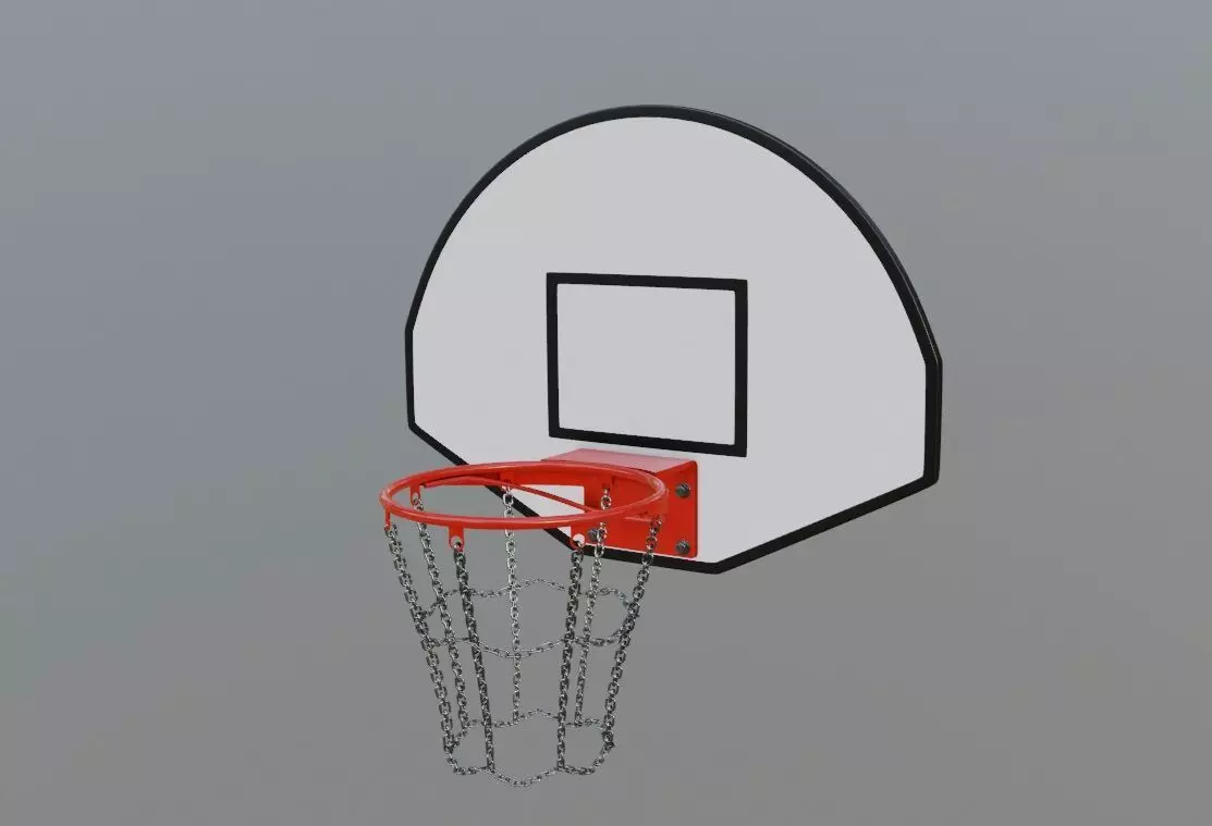Basketball Hoop Low-poly 3D model