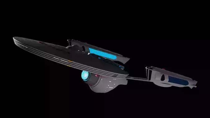 Detroyat-Class Destroyer TMP refit Free 3D model