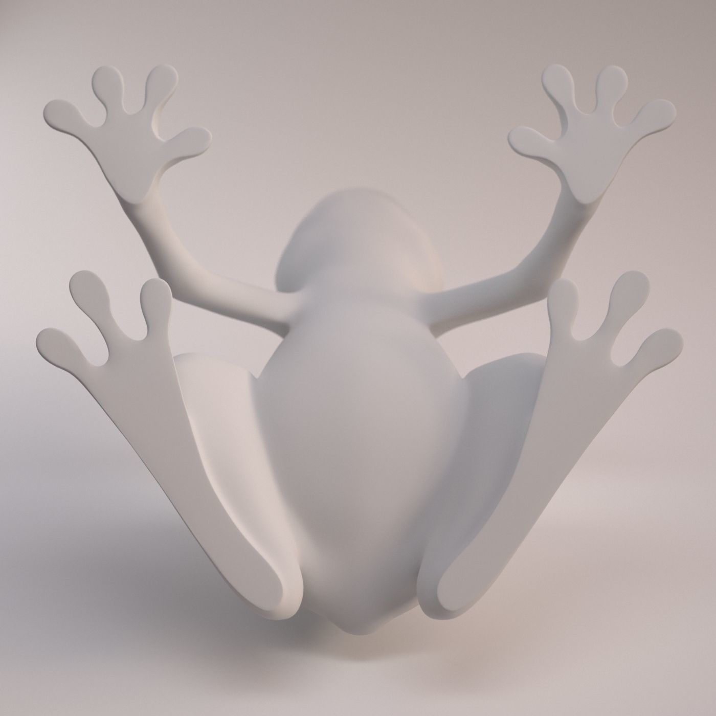 Frog model 3D print model_3