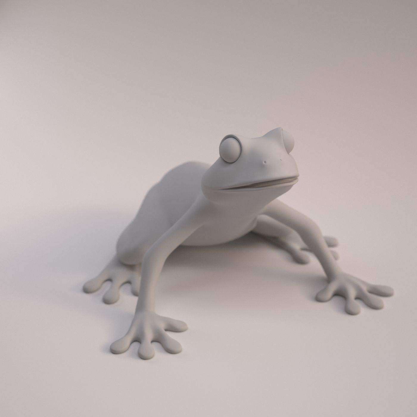 Frog model 3D print model_1
