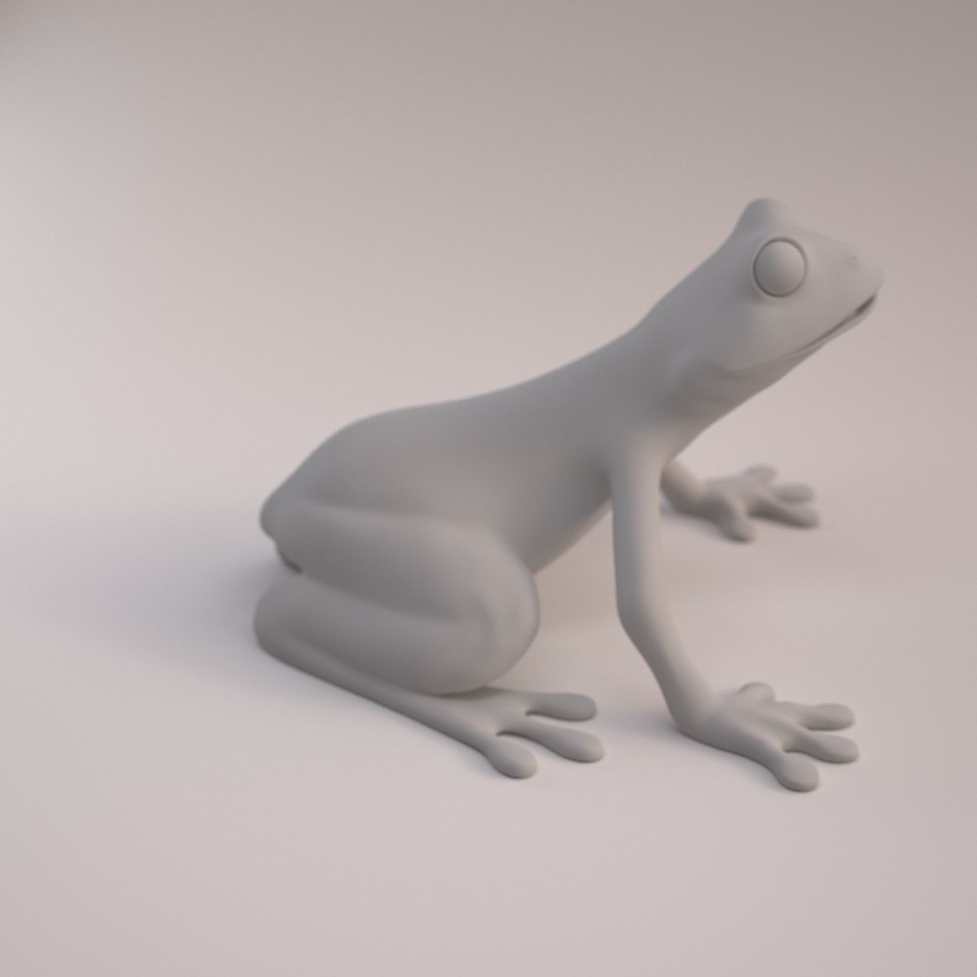 Frog model 3D print model_2