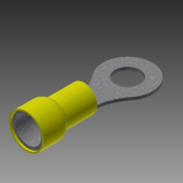 seventeen sixty-fourth inches yellow ring terminal Free 3D model_0