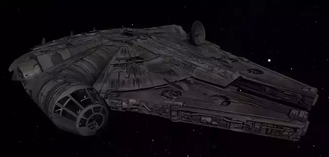STAR WARS - MILLENNIUM FALCON - 20190729 Low-poly 3D model