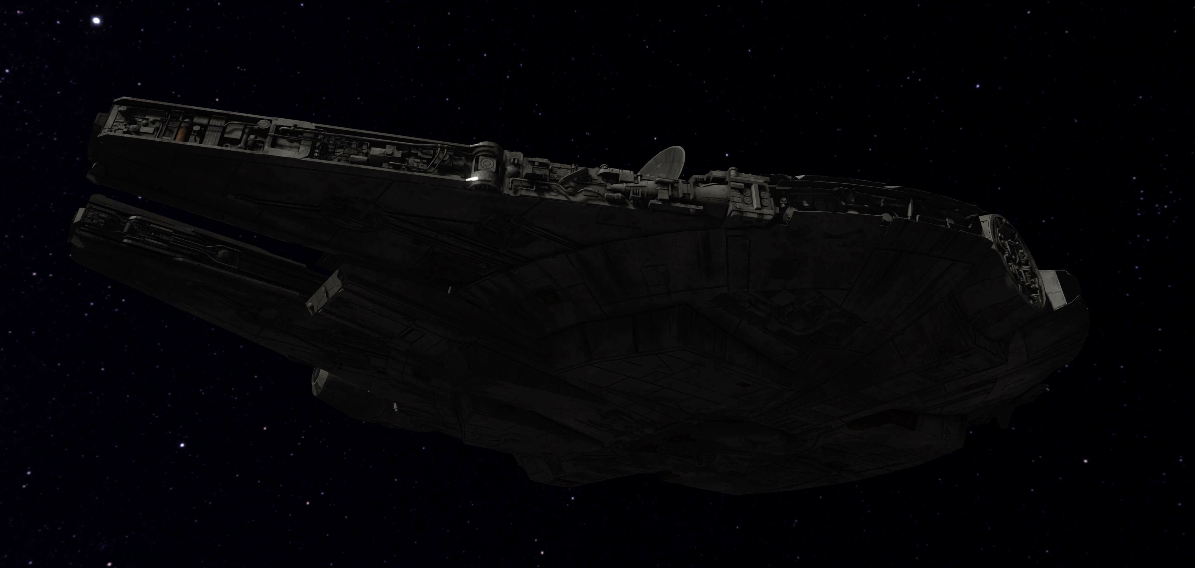 STAR WARS - MILLENNIUM FALCON - 20190729 Low-poly 3D model_5