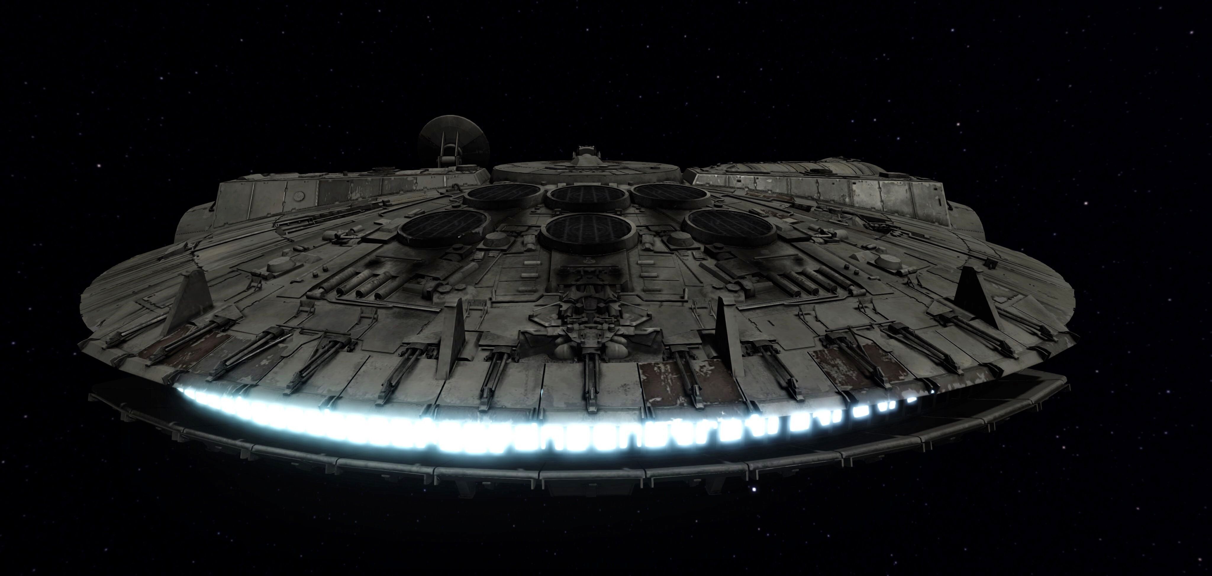 STAR WARS - MILLENNIUM FALCON - 20190729 Low-poly 3D model_8