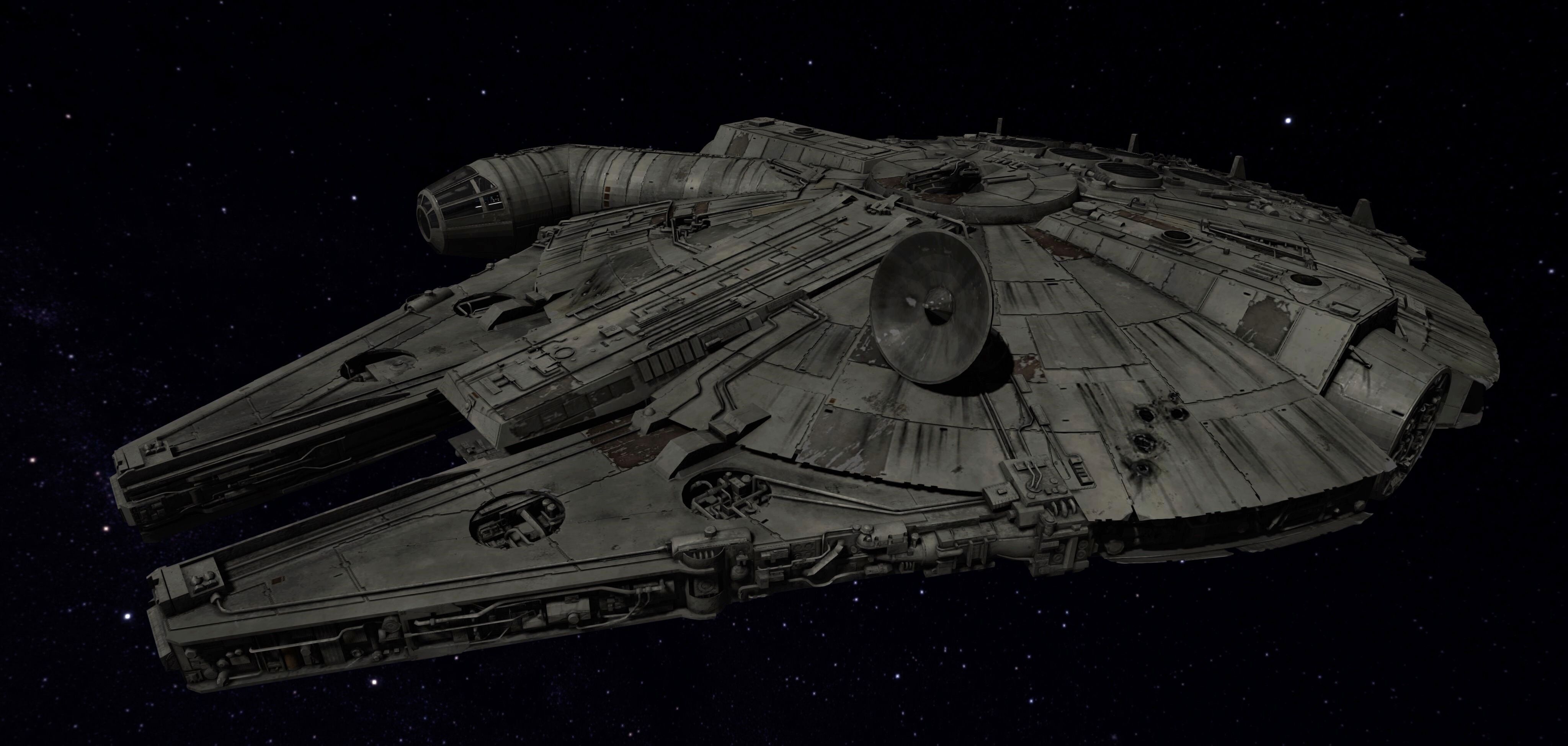 STAR WARS - MILLENNIUM FALCON - 20190729 Low-poly 3D model_4