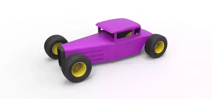 Shell and wheels for Hot rod Scale 1 to 24