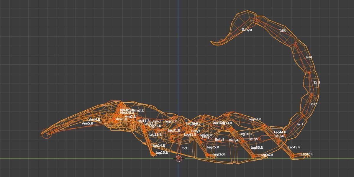 Scorpion Low-poly 3D model_2