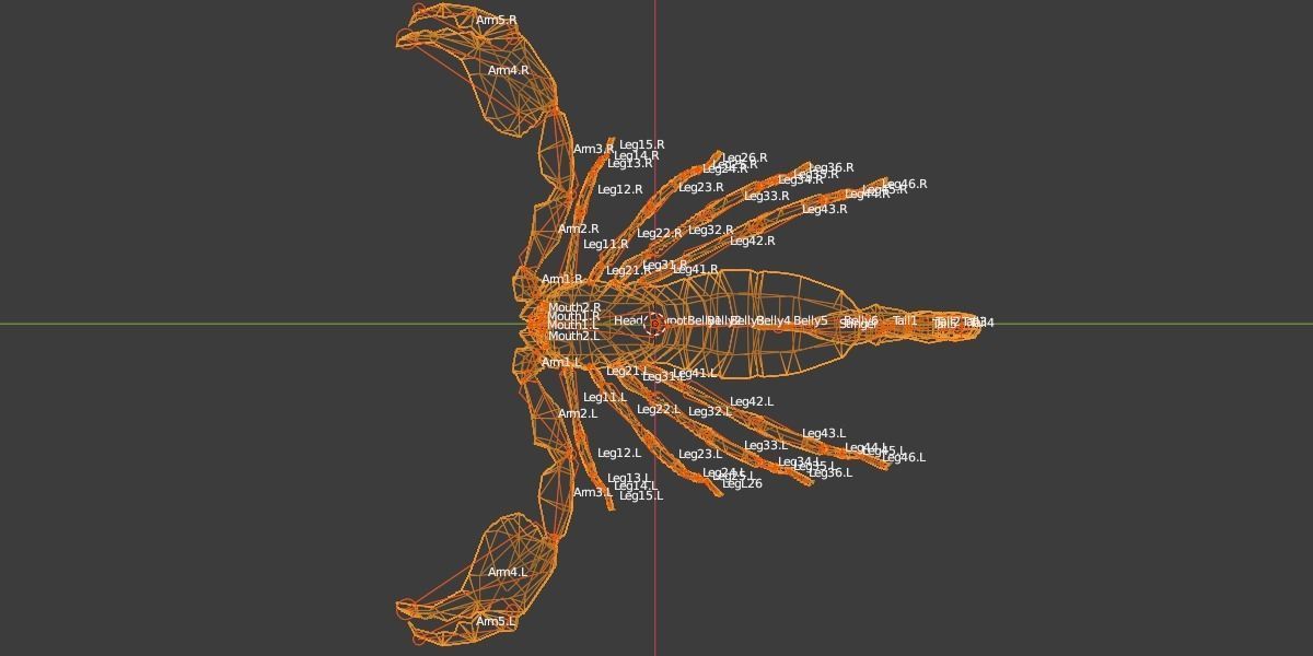 Scorpion Low-poly 3D model_3