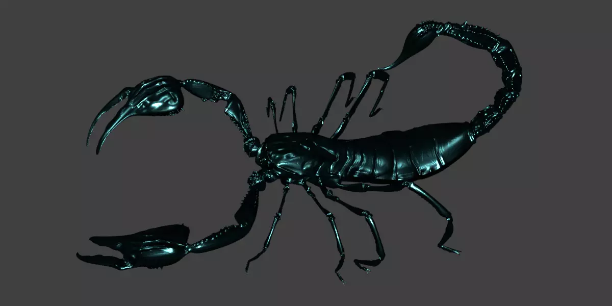 Scorpion Low-poly 3D model_0