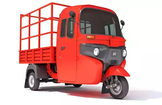 Pickup Mini Truck Rickshaw 3D model