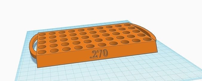 270 Reloading Tray with handles 3D model
