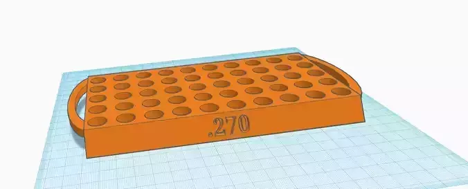 270 Reloading Tray with handles 3D model