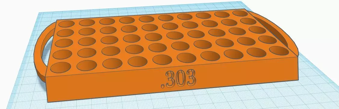303 Reloading Tray with handles 3D model_0