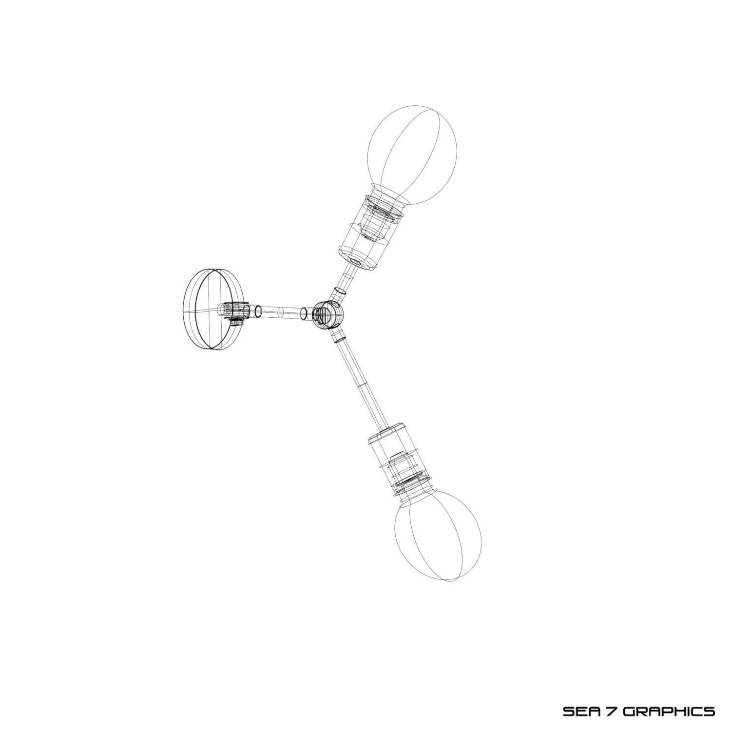 Wall Lamp Nowodvorski Twig 3D model_5