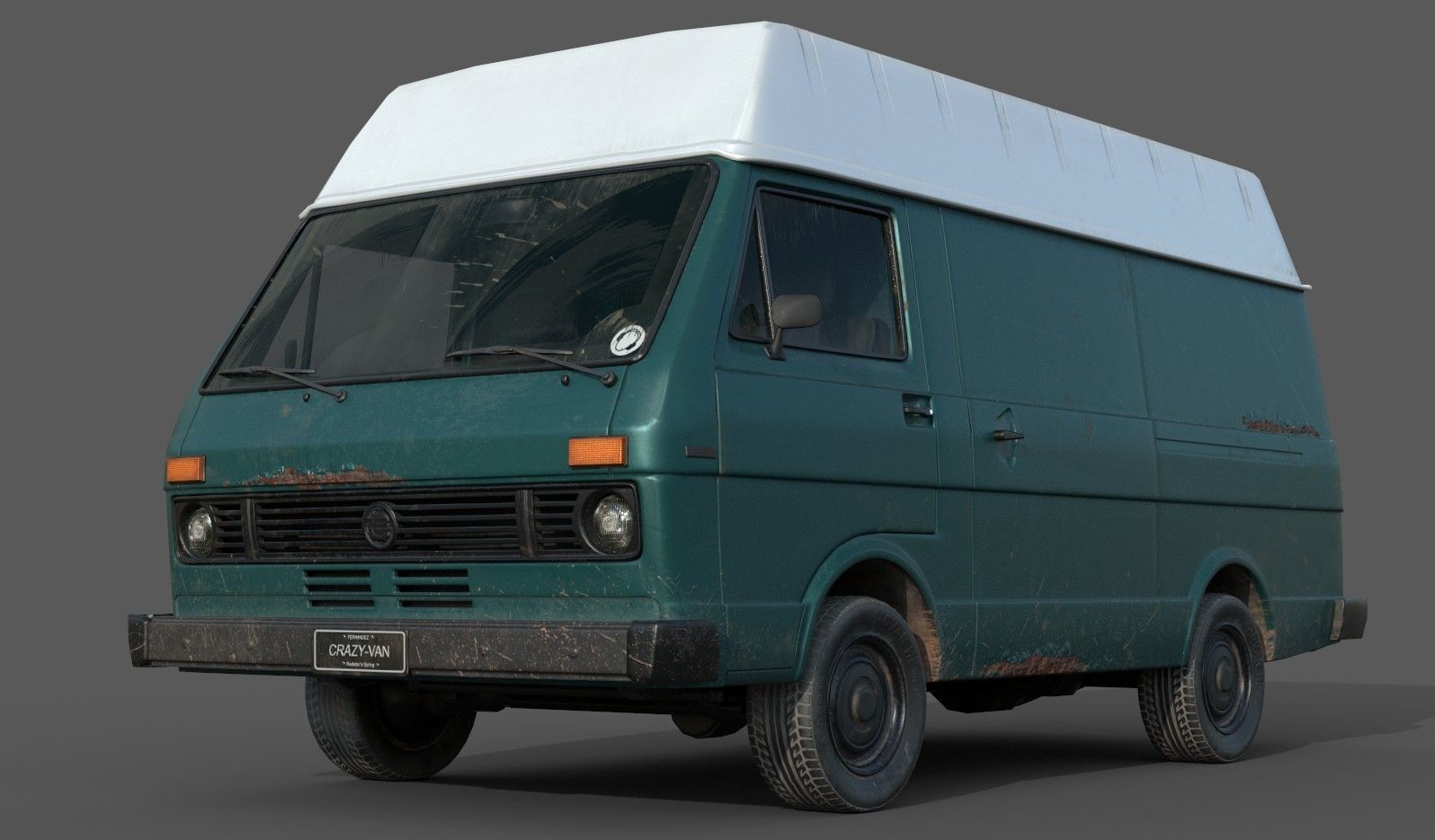 Van Vehicle Pack for Unity 3D Low-poly 3D model_15