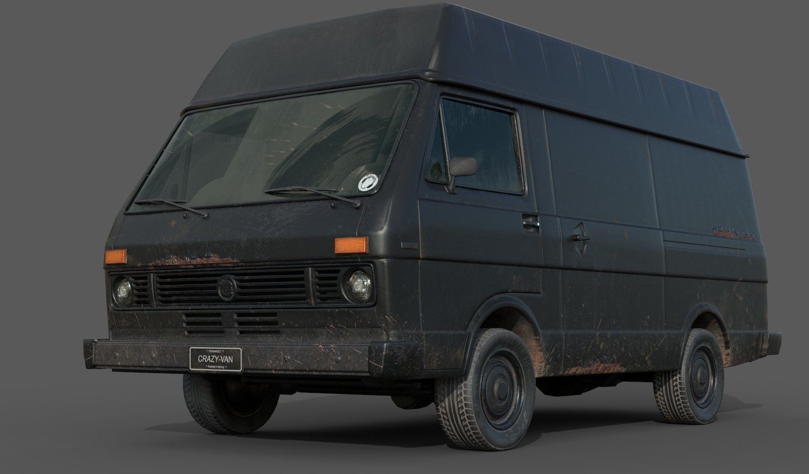 Van Vehicle Pack for Unity 3D Low-poly 3D model_11