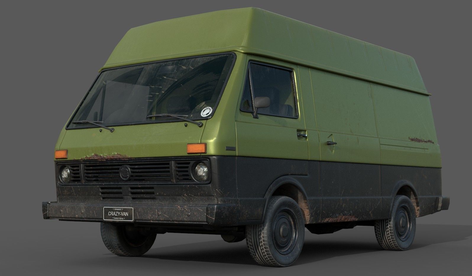 Van Vehicle Pack for Unity 3D Low-poly 3D model_12
