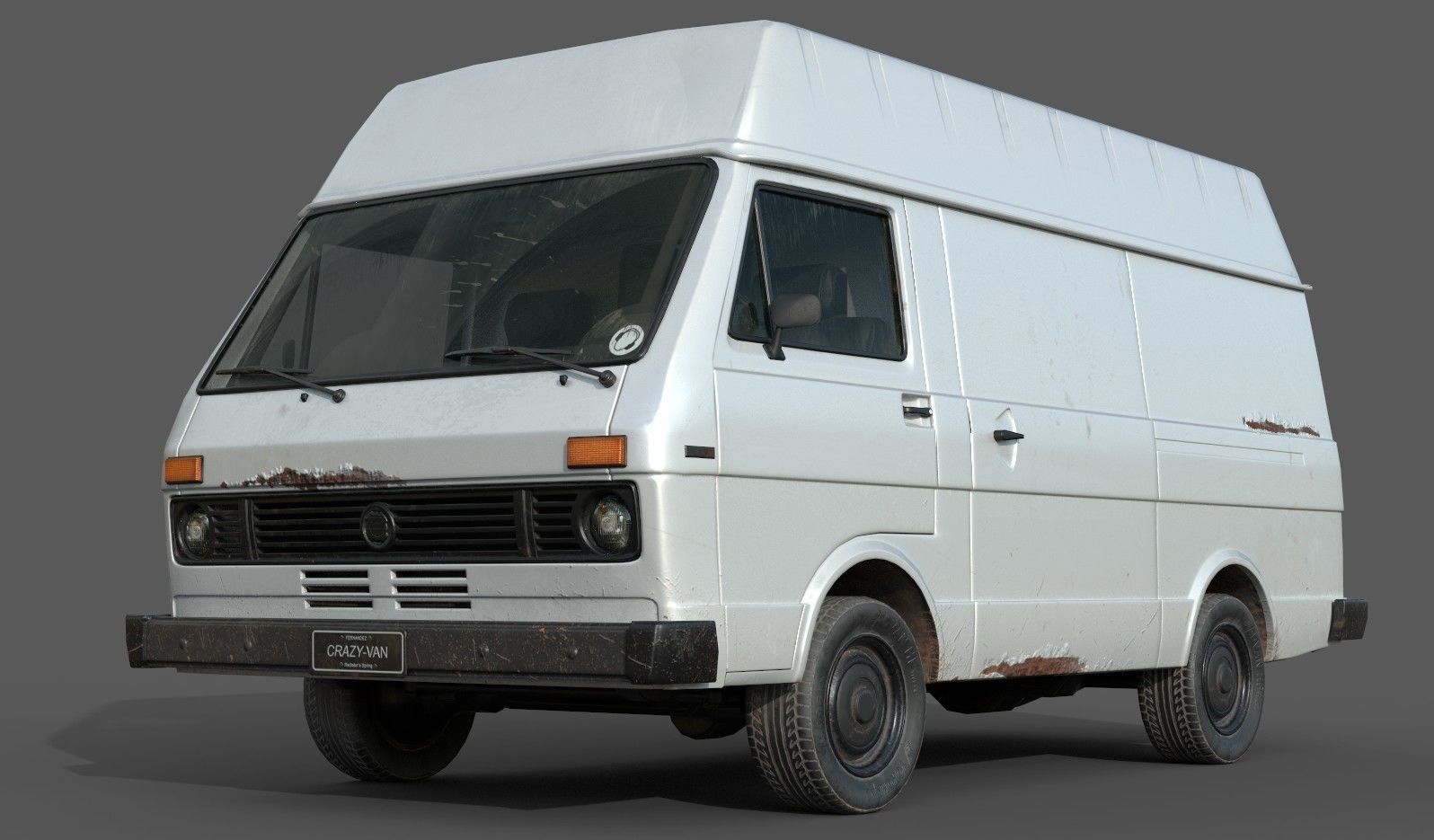 Van Vehicle Pack for Unity 3D Low-poly 3D model_16