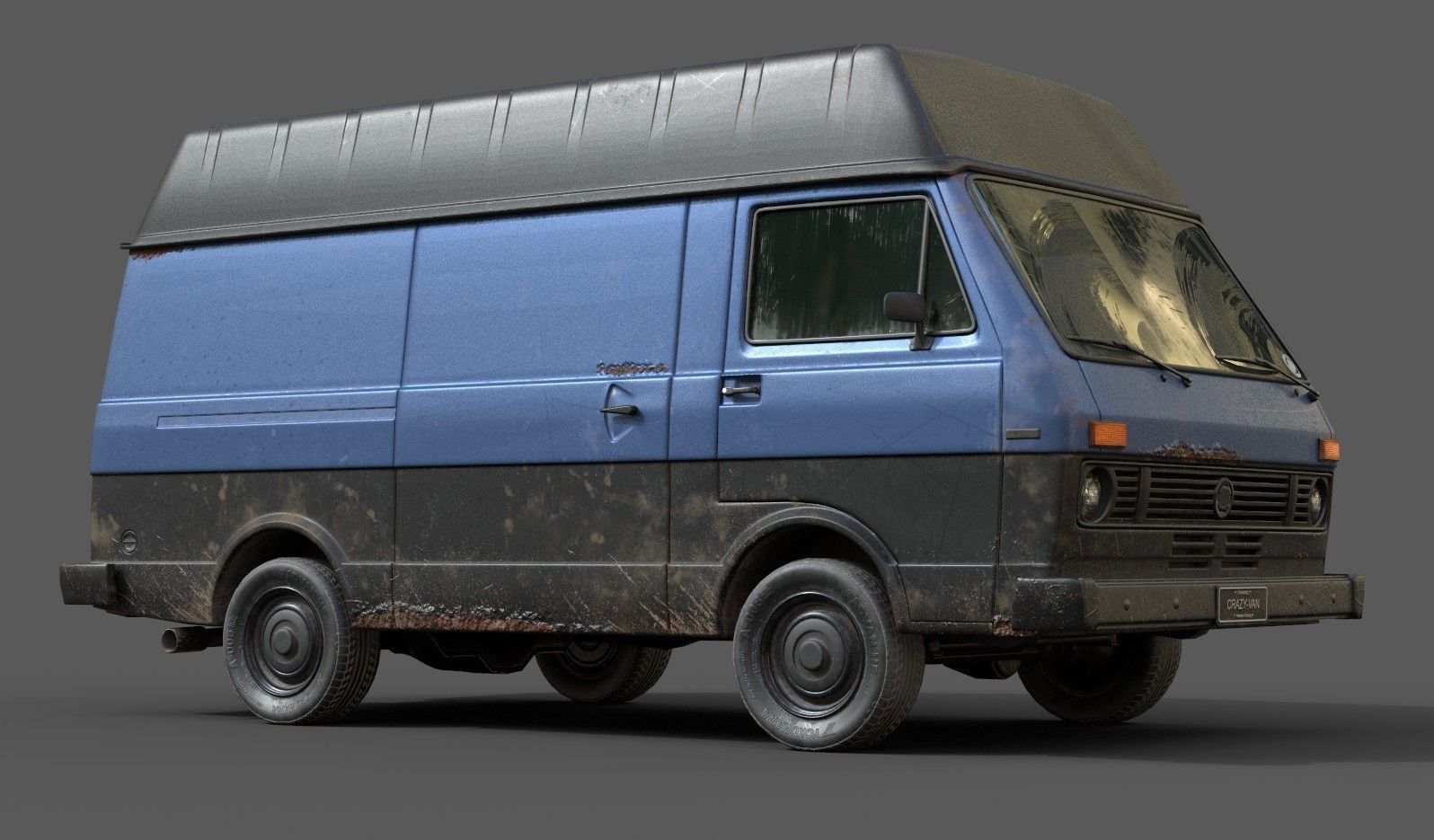 Van Vehicle Pack for Unity 3D Low-poly 3D model_1