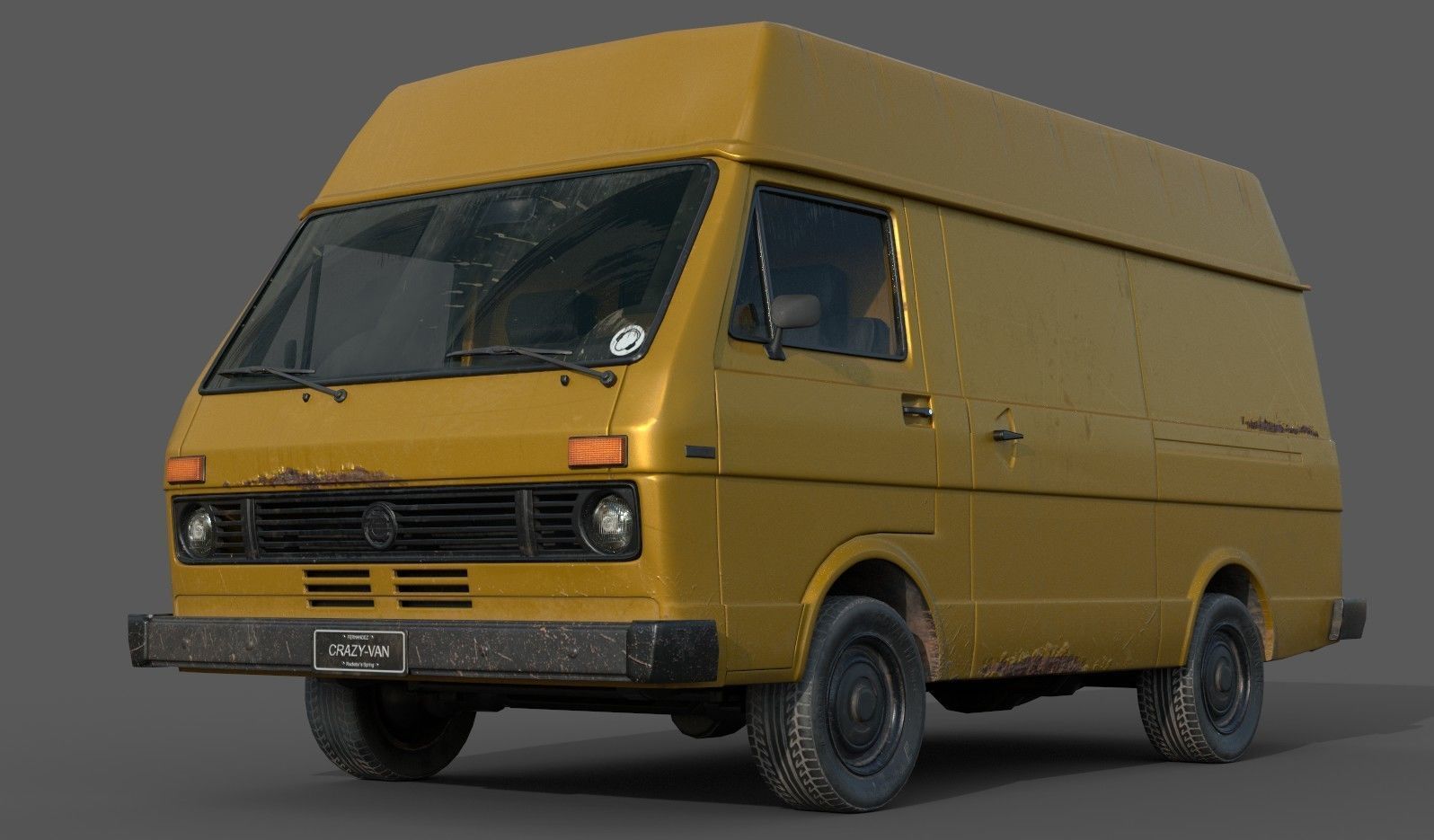 Van Vehicle Pack for Unity 3D Low-poly 3D model_13