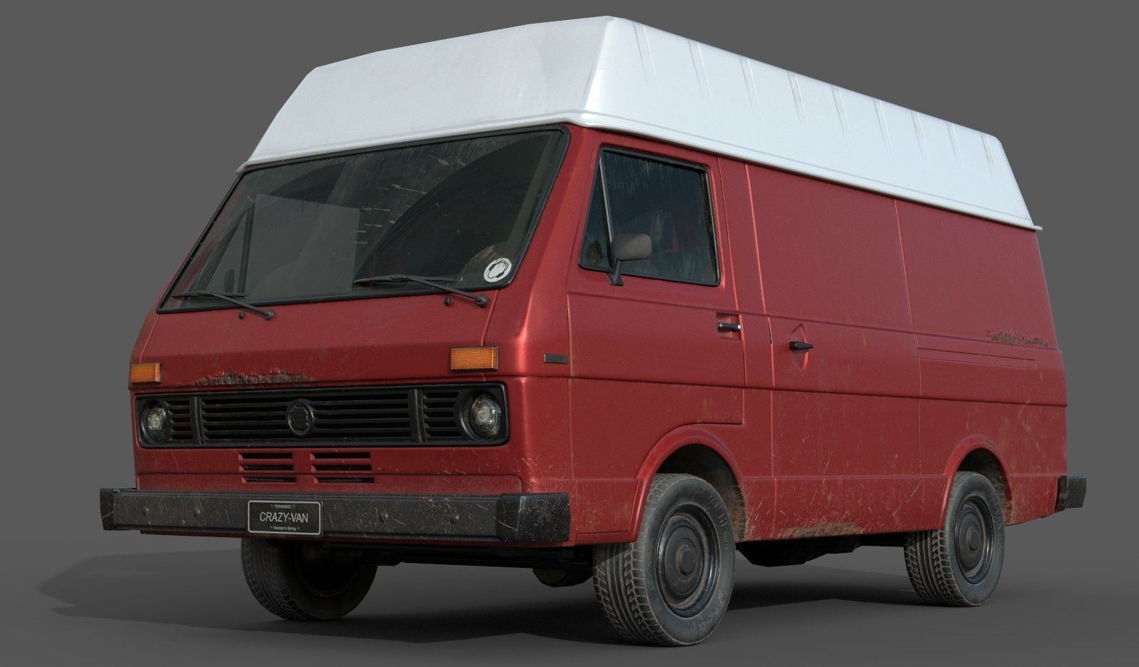 Van Vehicle Pack for Unity 3D Low-poly 3D model_14