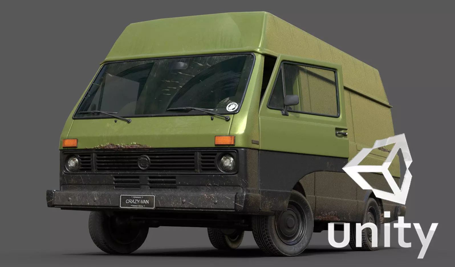 Van Vehicle Pack for Unity 3D Low-poly 3D model_0