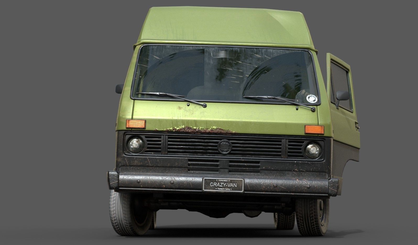 Van Vehicle Pack for Unity 3D Low-poly 3D model_19